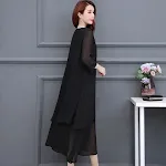 Plus Size Women's Clothing Mom Summer Clothes Dress Women's Fat — photo 11