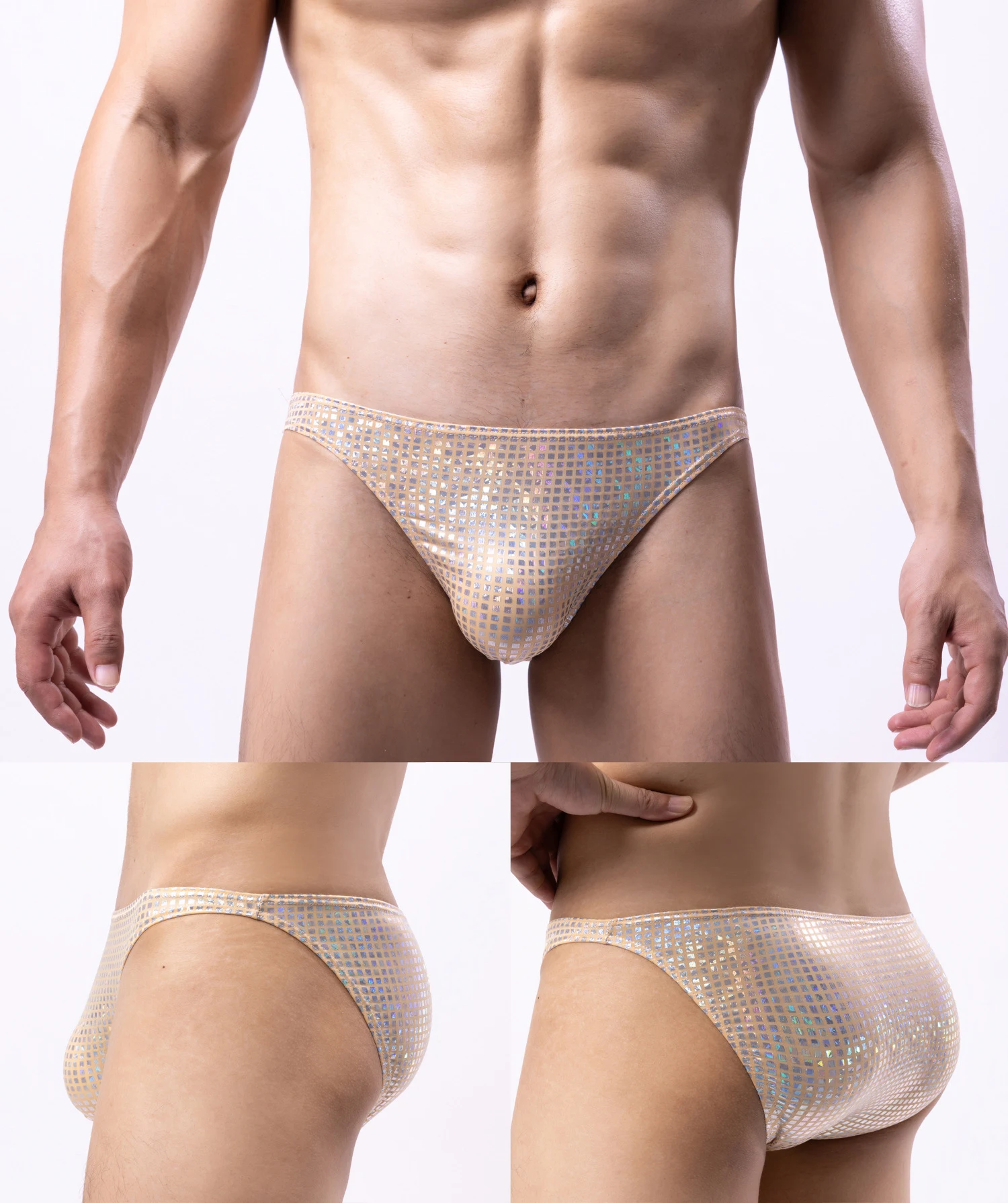 Cuecas de moda masculina com cintura respirável e tela. Conforto, frescor e estilo para o dia a dia. Desfrute de liberdade de movimento. — foto 20