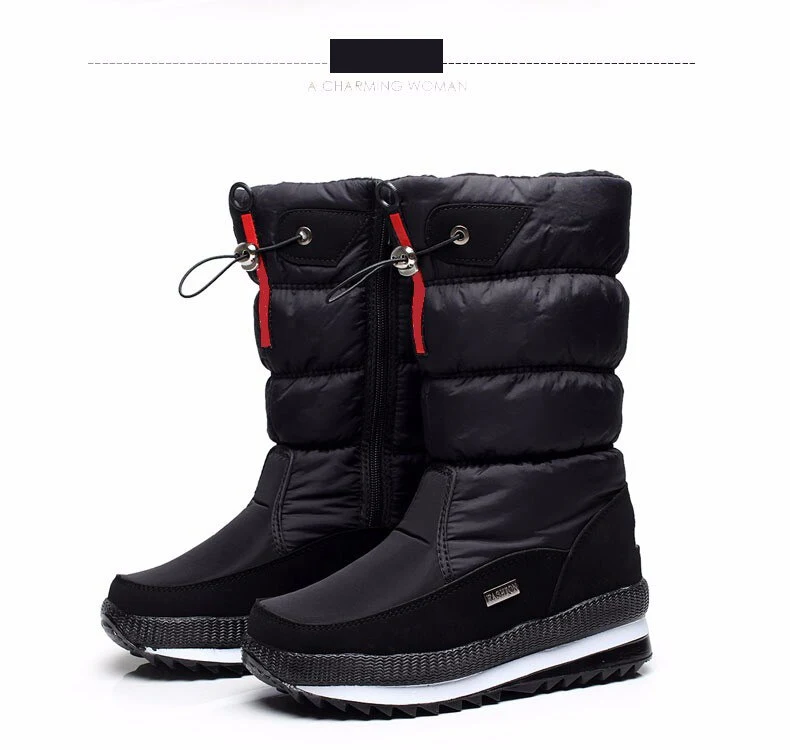 Title 7, Winter thick waterproof and anti-ski boots keep...