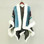 Full Fur Collar Denim Blue