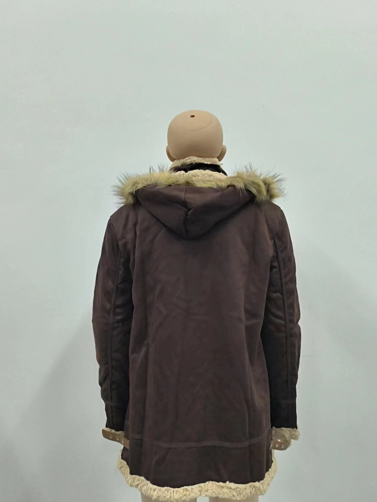 Title 5, Mens Fur Integrated Padded Jacket New Coat War...