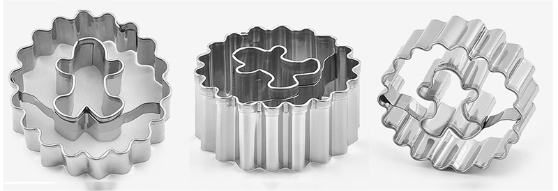 Title 8, Stainless Steel Expression Pack Biscuit Mold fo...