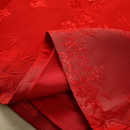 Title 15, Stand Collar Three-dimensional Flower Embroider...