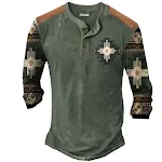 Camiseta Henley masculina lisa Manga curta Conforto e estilo para o dia a dia Camisa casual ideal para o verão Tecido respirável e toque macio — foto 7