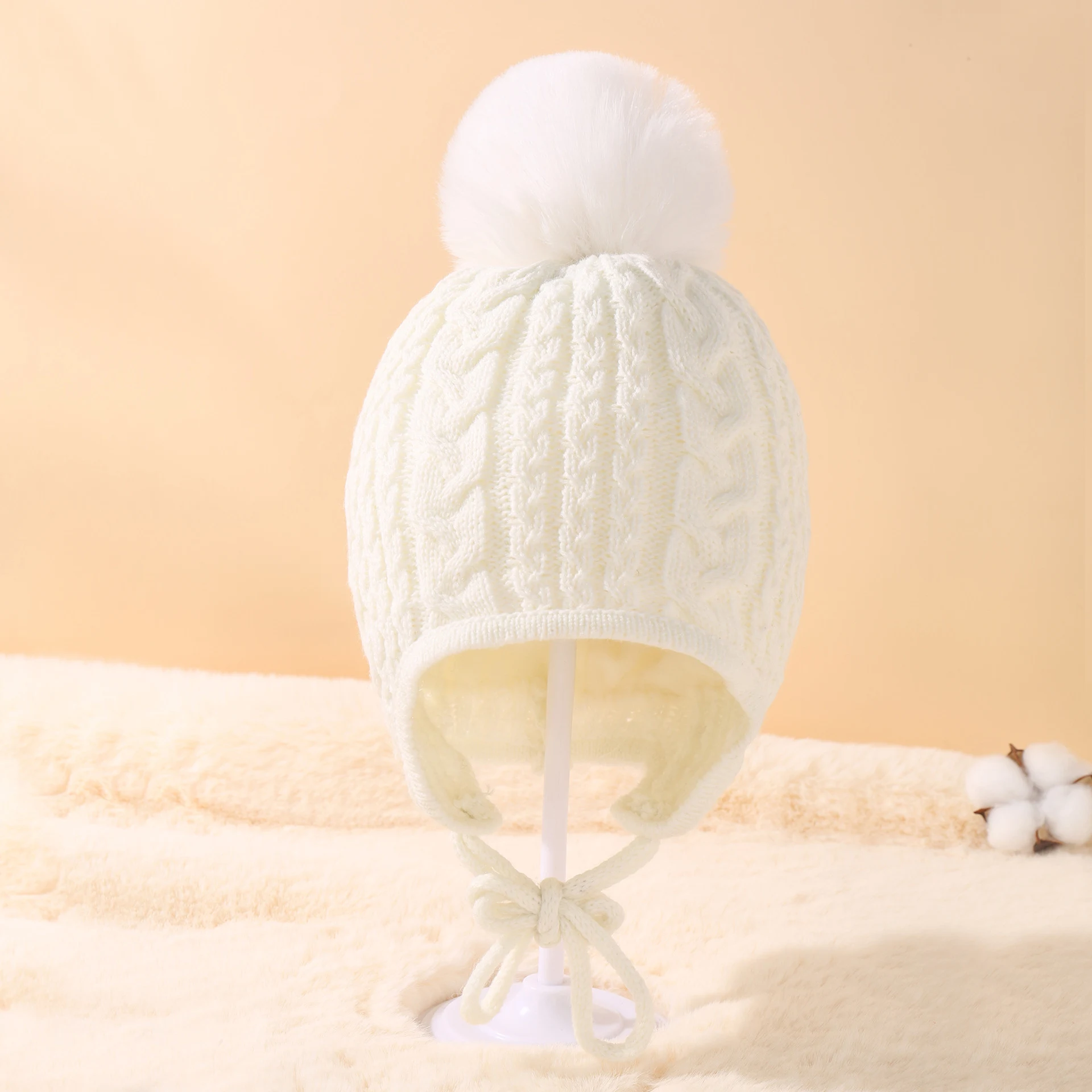 Title 59, Novo gorro de malha torcido para bebê em cores ...