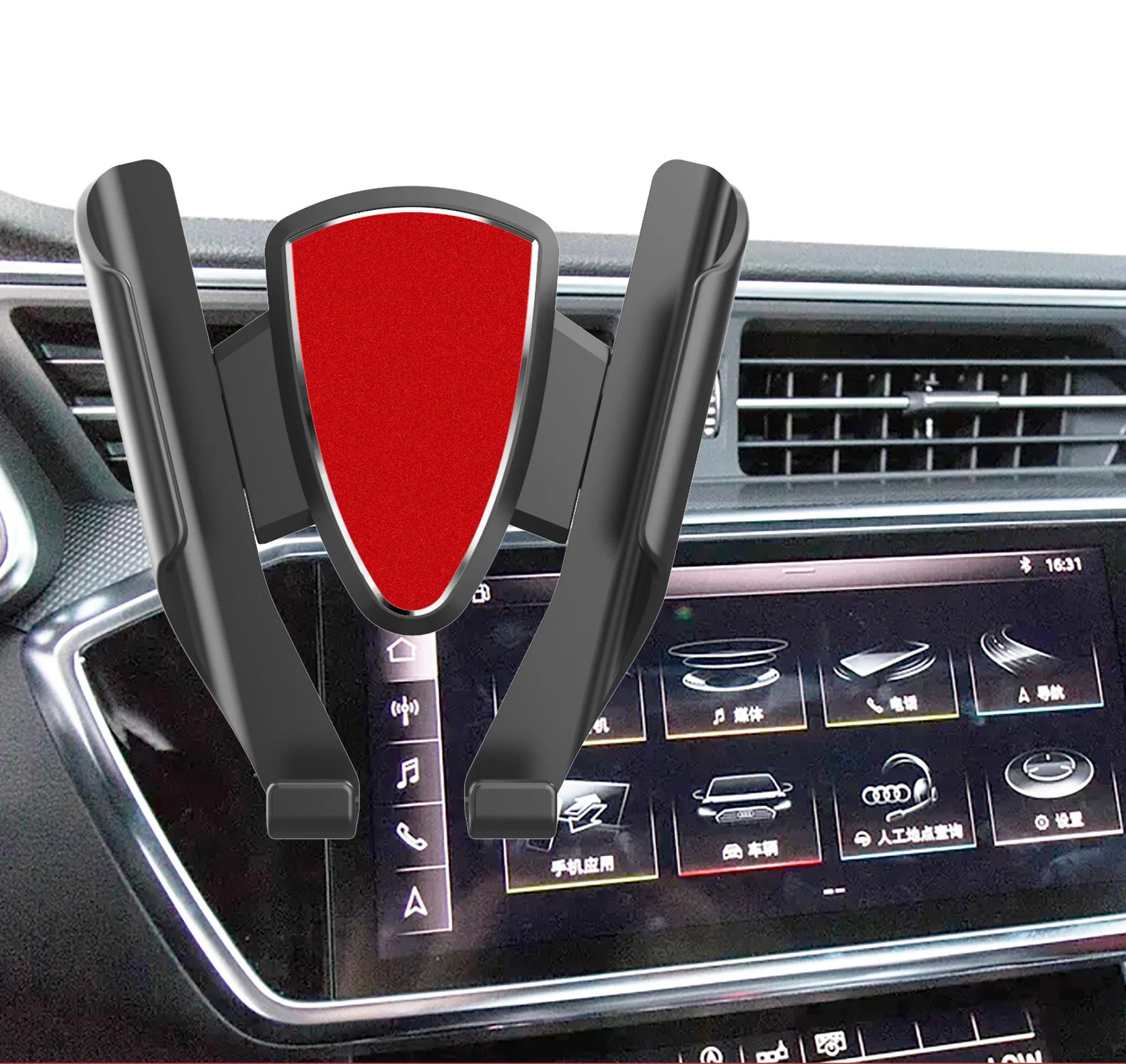 Title 2, New Metal Gravity Car Phone Holder. Secure your...
