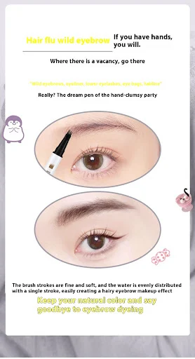 Title 3, DHDL Four-fork Water Eyebrow Pencil Waterproof ...