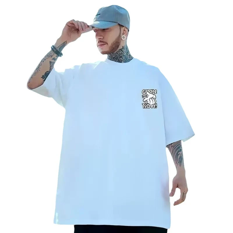 Title 3, Niche Cartoon Short Sleeve Loose-fitting Casual...