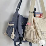Bolsa Mensageiro Estudantil Retrô Harajuku Japonês de Grande Capacidade Ideal para Ferramentas e Uso Diário Estilo Único e Funcional — foto 13