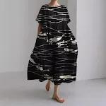 Women's 3D Printing Fashion Plus Size Loose Casual Dress — photo 15