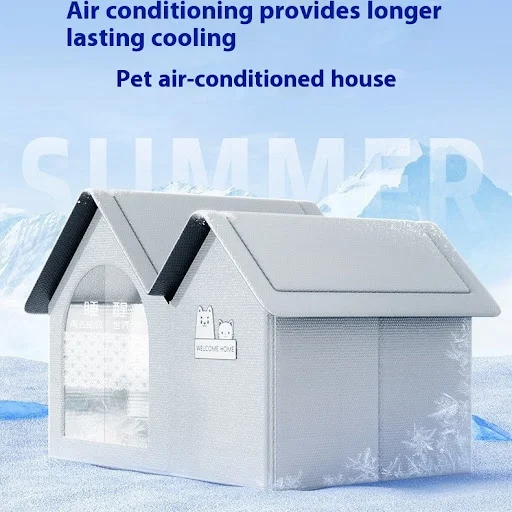 Title 1, Cat Air-conditioned House Summer Cooling Ice Ma...