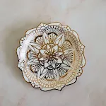 7inch hot rose gold flower