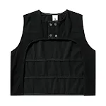 Men's Denim Vest Loose Casual High Street Patchwork Round Neck Coat Comfortable and Stylish Versatile Outerwear Perfect — photo 3