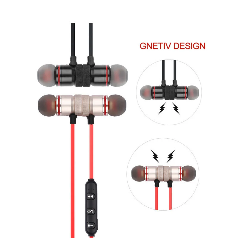 Title 3, Magnetic Bluetooth Headset TWS Metal Wireless P...
