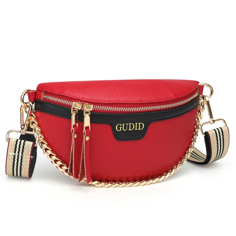 Bolsa pequena casual de corrente para peito, estilo mensageiro, ideal para carregar seus itens essenciais com praticidade e elegância. — foto 4