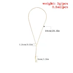 Colar Curto Círculo de Personalidade Simples para Mulheres Joia Delicada Elegante Uso Diário Versátil Presente Ideal Feminino — foto 4