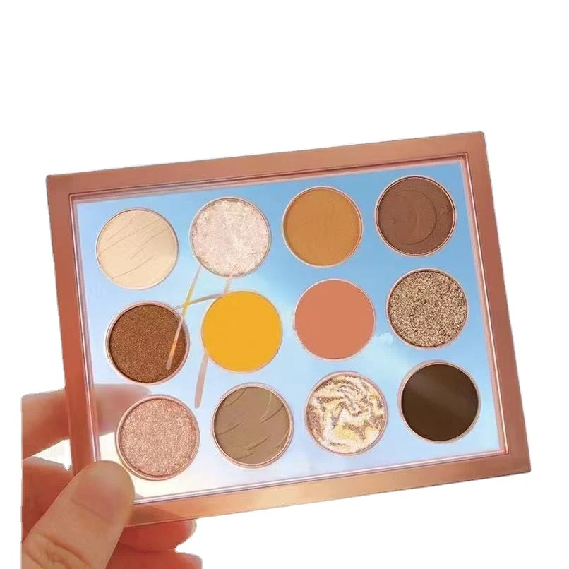Twelve Rose Amber Eyeshadow Palette Makeup. Create captivating eye looks with beautiful amber shades. Long-lasting and v — photo 5