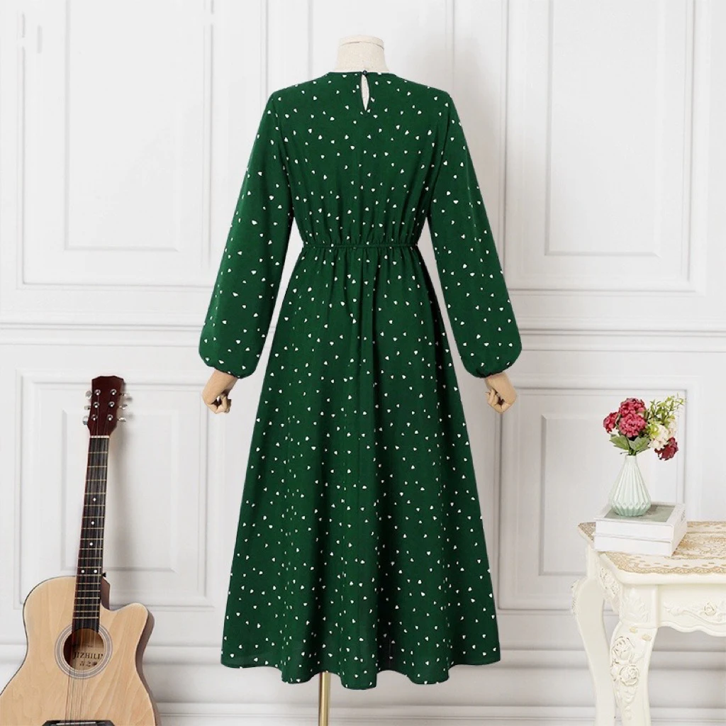 Women's Casual Loose Heart Shape Printed Dress — photo 109