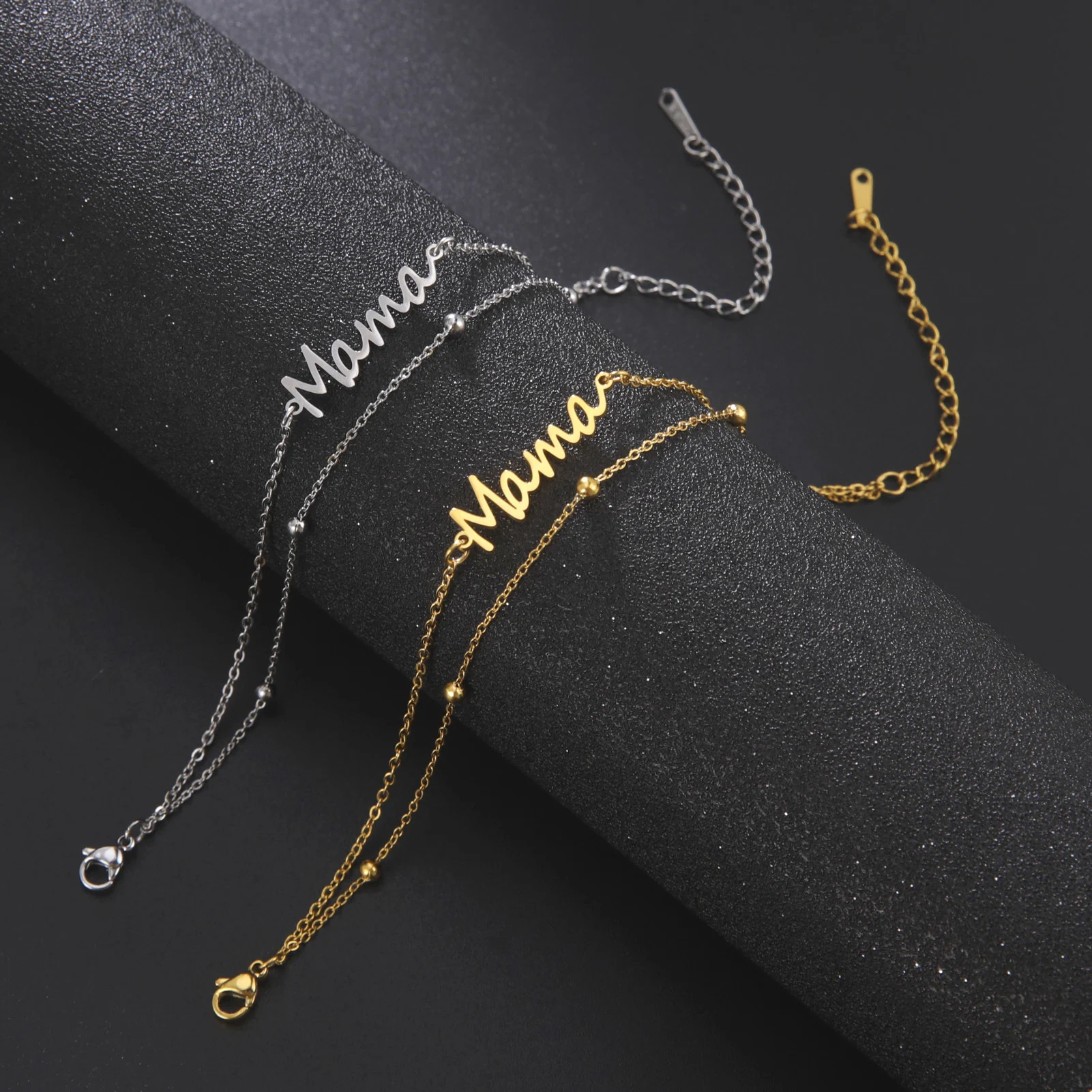Title 1, Pulsera con colgante Mama, acero inoxidable 304...