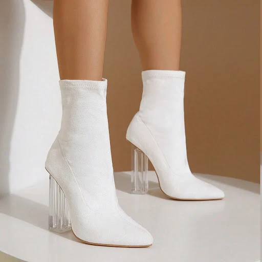 Title 6, Botas de salto de cristal para mulheres, sapato...