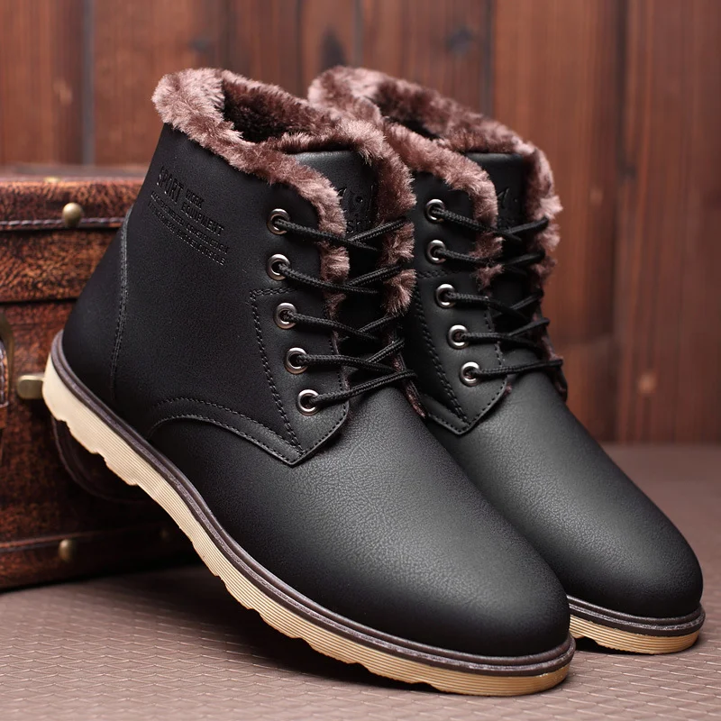 Heren hoge Martin boots van kasjmier, voor een luxueuze uitstraling en optimaal comfort. Warme voeten en een stijlvolle look, perfect voor elke gelegenheid. — foto 1