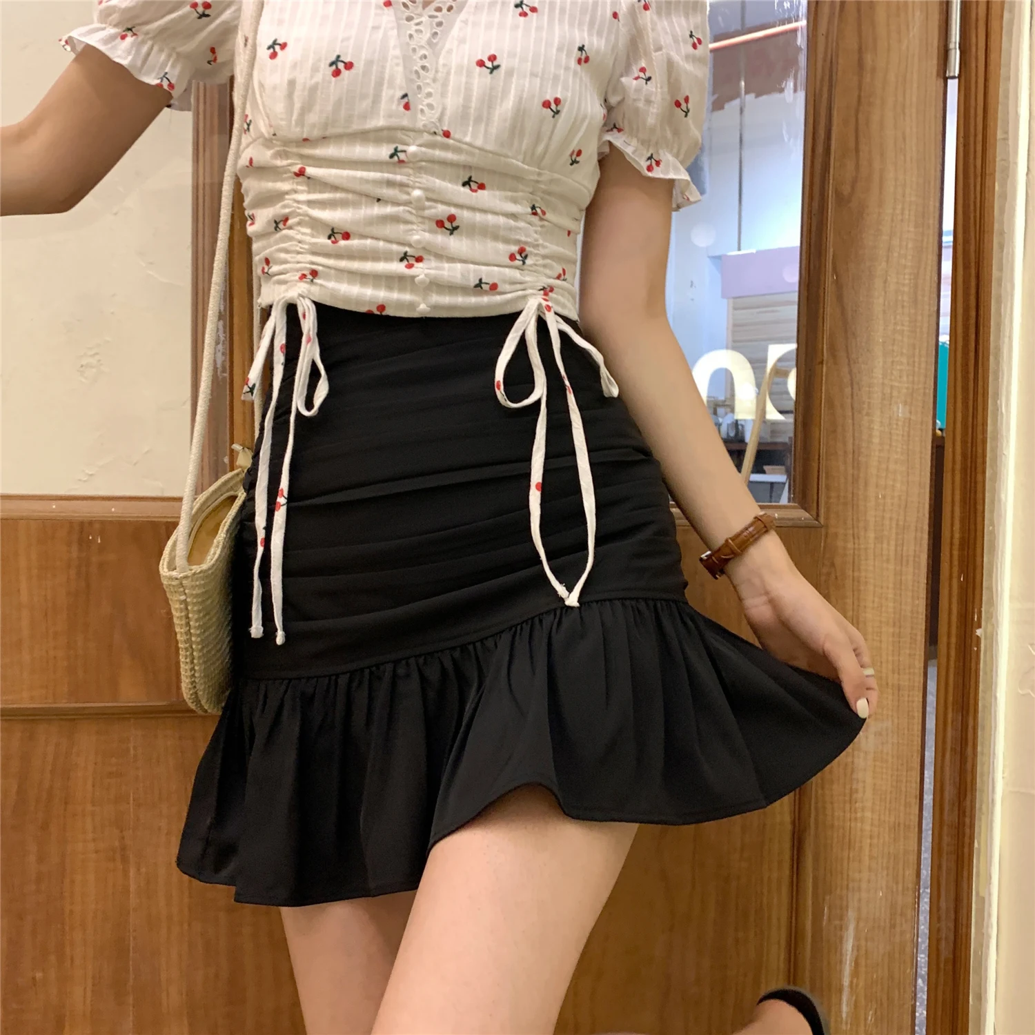 Sweet Floral Blouse Super Fairy Age-reducing Short-sleeved Shirt — photo 5