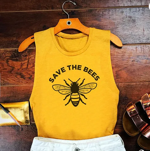 Vrouwen reddingsbijen festival fun patroon vest Ideaal voor festivals, comfortabel, lichtgewicht en met een uniek design voor de zomer. — foto 4