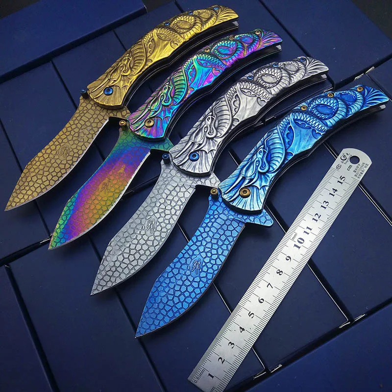 Camping Folding Knife Stainless Steel Portable Household Fruit Knife Great for Camping, Hiking, Picnics and Everyday Use — photo 7