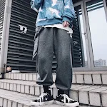 Calças Trendy Brand folgadas estilo Hip Hop tamanho grande, confortáveis e estilosas, perfeitas para um visual urbano e despojado, ideal para o dia a dia. — foto 5
