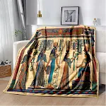Ancient Egypt Mysterious Symbol 3D Digital Printing Flannel Nap Blanket Wholesale. Soft and comfortable, perfect for nap — photo 26
