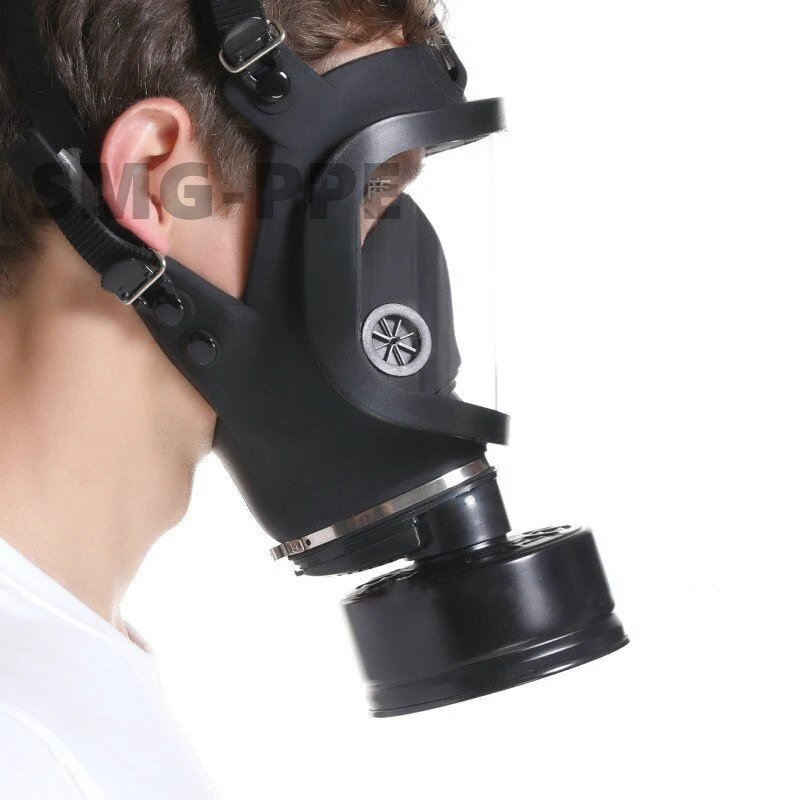 Maschera facciale completa in silicone anti-virus con ampia visuale. Protezione totale, tenuta ermetica e comfort elevato per la massima sicurezza. — foto 5