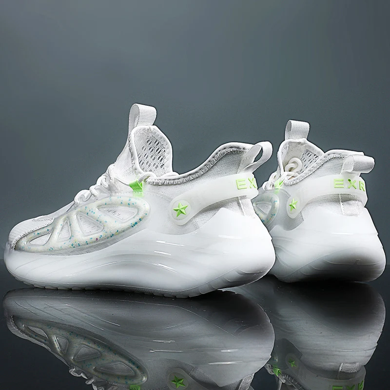 Luminous Particles Casual Schoenen Ice Silk Jacquard Sneakers. Comfortabele, ademende sneakers met lichtgevende details voor dagelijks gebruik. — foto 5