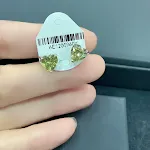 Green earrings