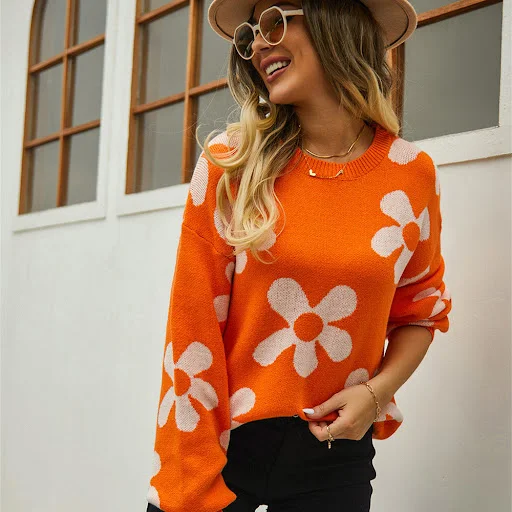 Title 3, Damesmode casual print sweatertop