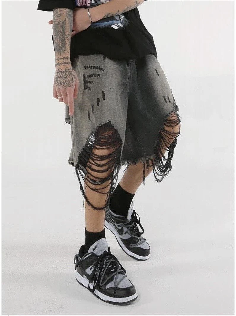 Men's Denim Capris High Street Loose Fitting — photo 5