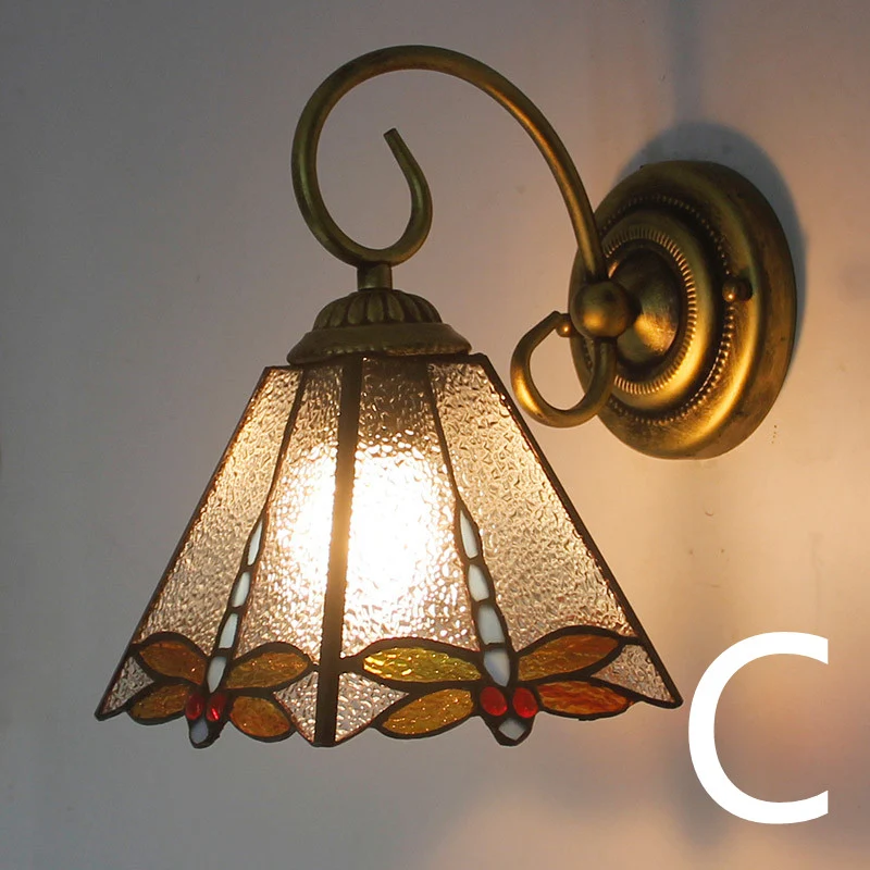 Title 2, Aisle Corridor Colored Glass Wall Lamp Stained ...