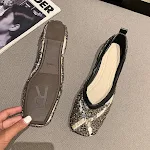Comfortabele platte schoenen met zachte zool en volledige strass, met lage hak, perfect voor dagelijks gebruik en een vleugje glamour. — foto 3