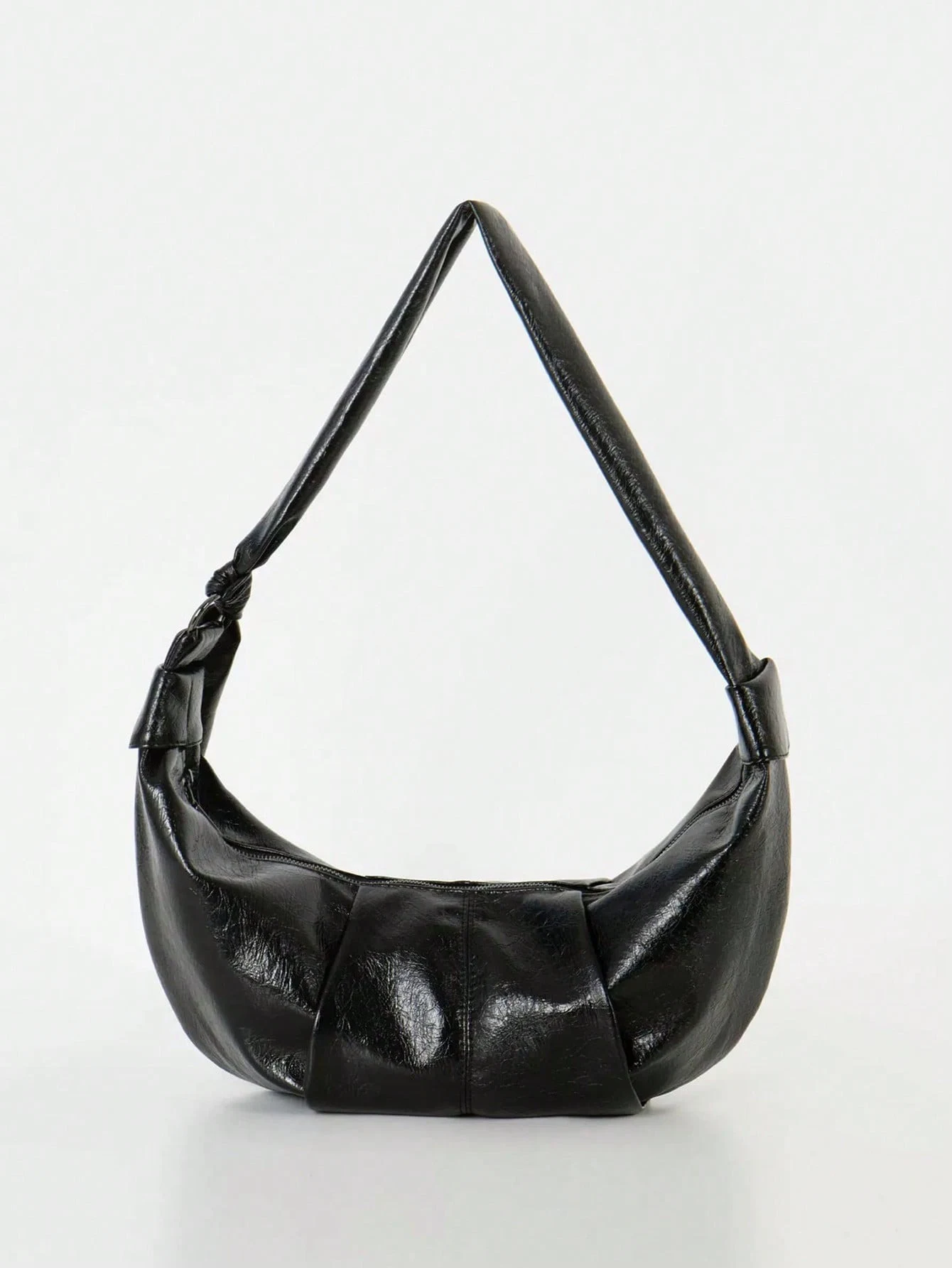 Title 10, Simple Pleated Knotted Large Capacity Retro Lea...