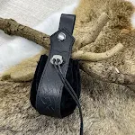 Viking Tarzı Orta Çağ Para Kesesi Omuz Askılı. Paralarınızı güvenle saklayın, tarihi canlandırma ve LARP etkinlikleri için mükemmel. — Fotoğraf 16