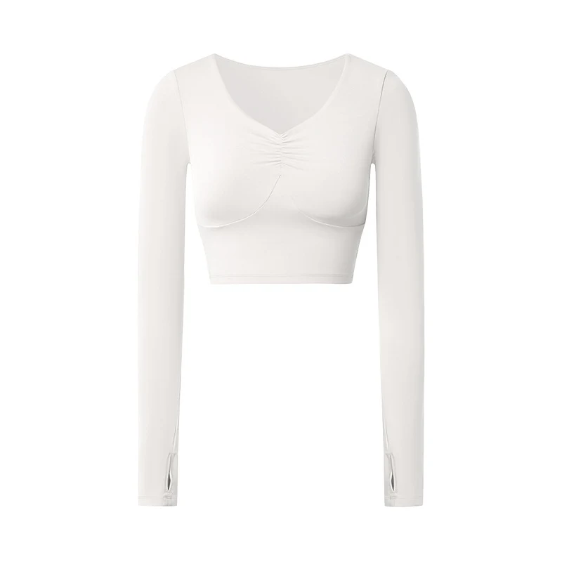 Title 2, Sports Long Sleeve Slim-fit Yoga Wear With Ches...