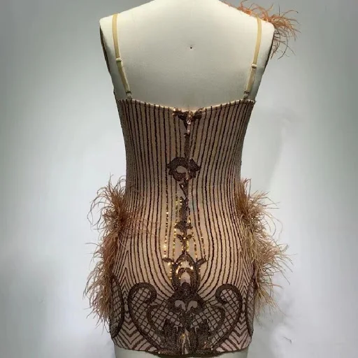 Title 4, Vestido de festa para banquete de aniversário f...