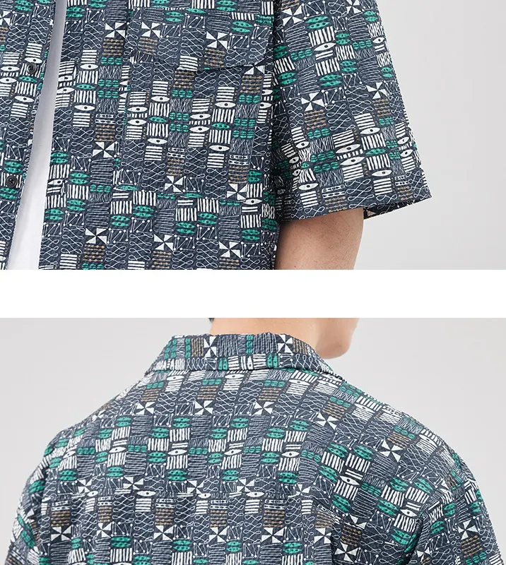 Title 8, Camisa Casual Masculina de Verão Solta Conforto...