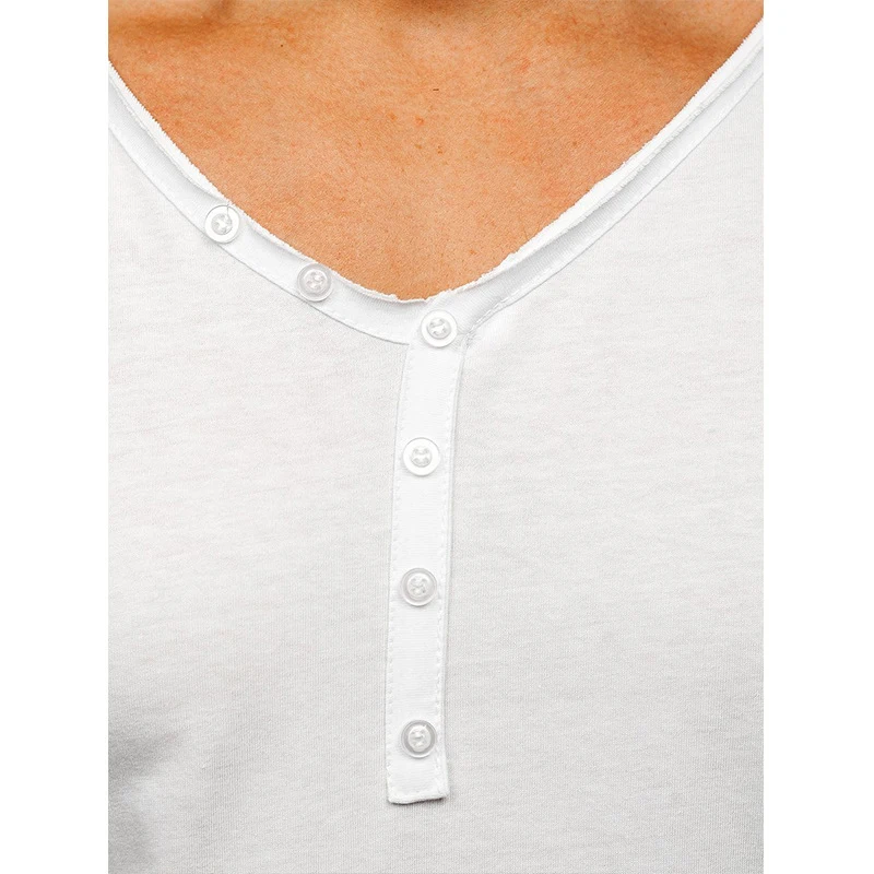 Title 5, Camiseta masculina simples com decote em V e ma...