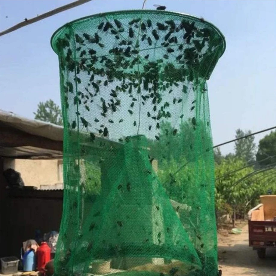 Folding Hanging Fly Trap Cage Environmental Protection Effective and safe fly control, easy to use, reusable, and enviro — photo 3
