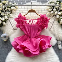 Title 17, Design Ruffled Pleat And Waisted Lace-up Shirt