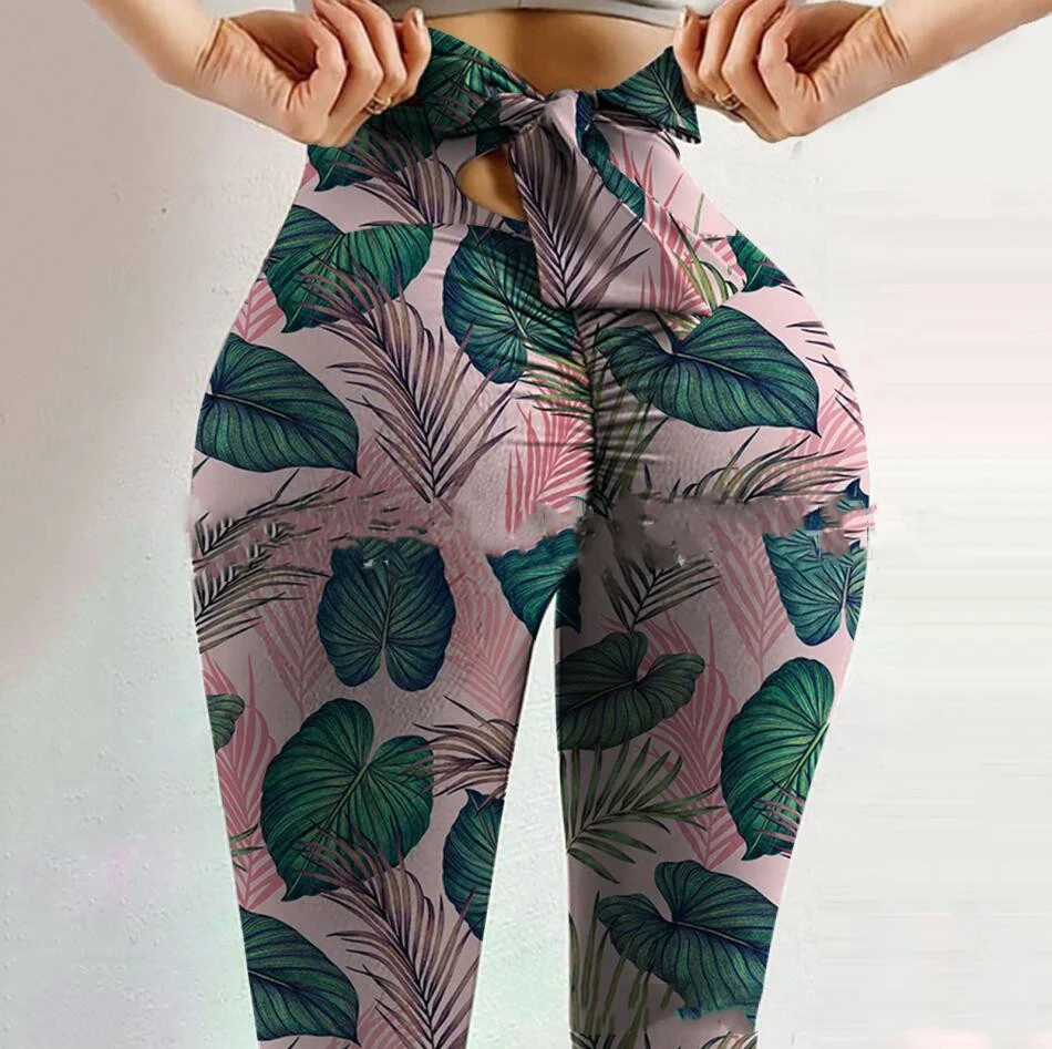 Amazon AliExpress Popüler Baskılı Yoga Slim Pantolon, yoga, fitness ve günlük kullanım için rahat, şık ve hareket özgürlüğü sunar. — Fotoğraf 26