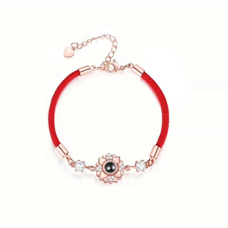 Pulseira de projeção para amantes Tecida Personalizada. Exiba fotos e mensagens especiais. Presente único e emocionante para casais. — foto 3