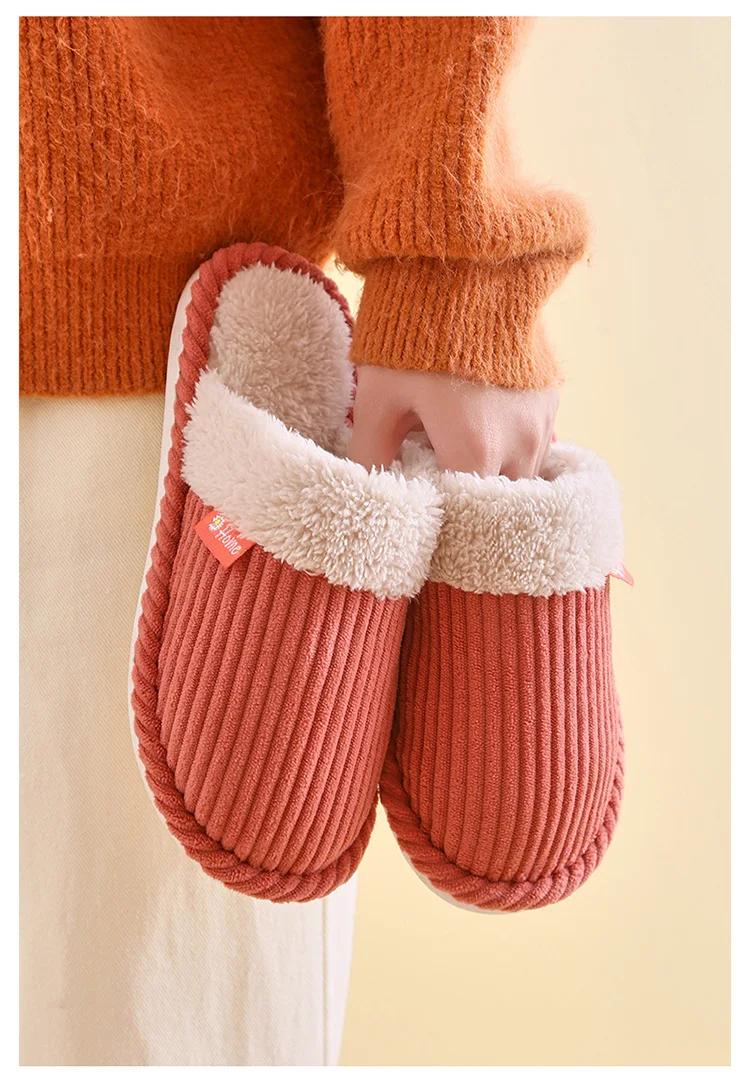 Title 7, Winter Warm Non-slip Ladies Home Corduroy Slipp...