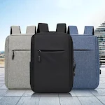 Mochila para computador masculina grande capacidade, perfeita para trabalho e viagens, diversos compartimentos, resistente, confortável. — foto 8