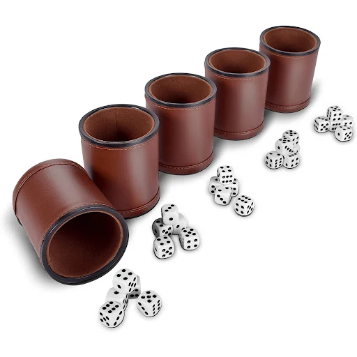 Title 5, Red Flannel Mute Dice Set for quiet game play. ...